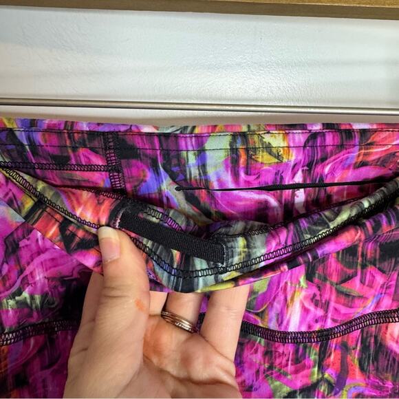 Lululemon Base Pace High-Rise Running Tight 25” Hyper Flow Pink Multi Nulux 4 - Picture 4 of 7